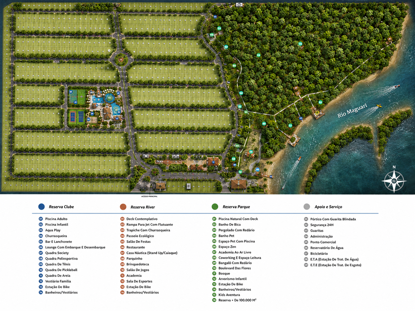 Implantação do Reserva Parque Belém - imagem meramente ilustrativa